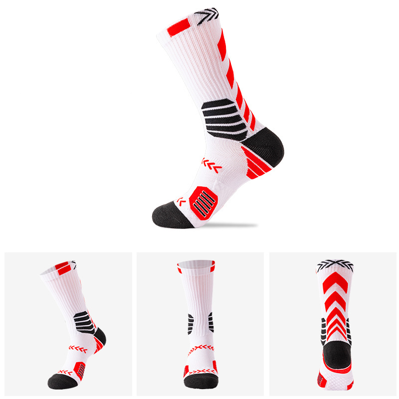 Professional manufacturer custom cotton terry football basketball soccer crew sock for women men 